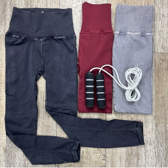 3pc Free People Good Karma Legging Bundle - Picture 2 of 2